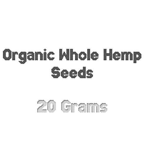 *IN SEASON* Organic Hemp Seeds | 20-30 grams | Food grade Organic Seeds